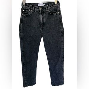 & Other Stories Denim High Rise Jean Black Size 28